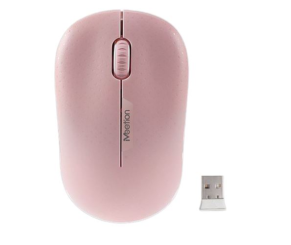 Meetion R545 Mouse Inalambrico - 2.4GHz / 10m / Pink