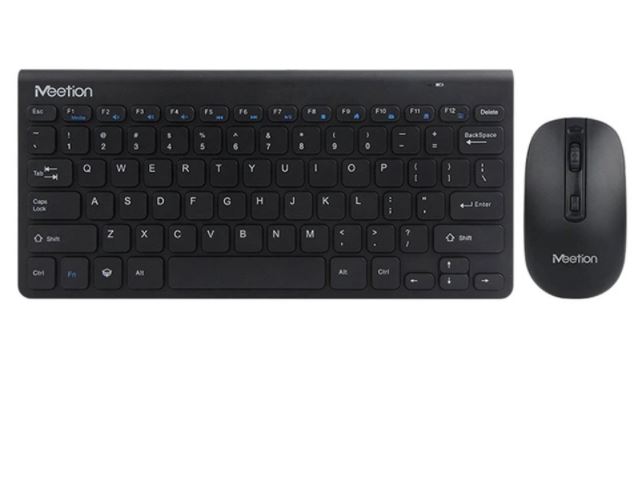 Meetion Mini4000 Wireless Multimedia Combo - Mouse &amp; Keyboard / for SmartTV, TVBox / Android / Windows / Black