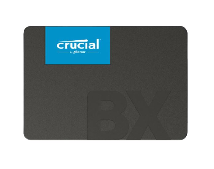 Crucial CT480BX500SSD1 SSD - 480GB / 2.5&quot; / Sata 6.0GBs / Read 540MBs / Write 500MBs / 3D NAND / Black