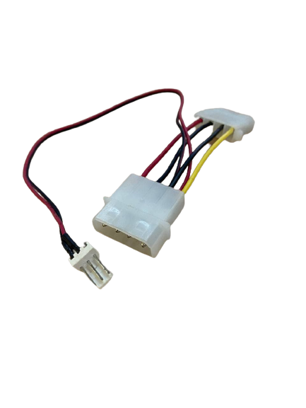 Generic Cable Adapter for Cooling Fan - 12V Molex to 3Pins