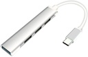 Genérico USB Hub Portable - Tipo C a 4*USB3.0 / Plata