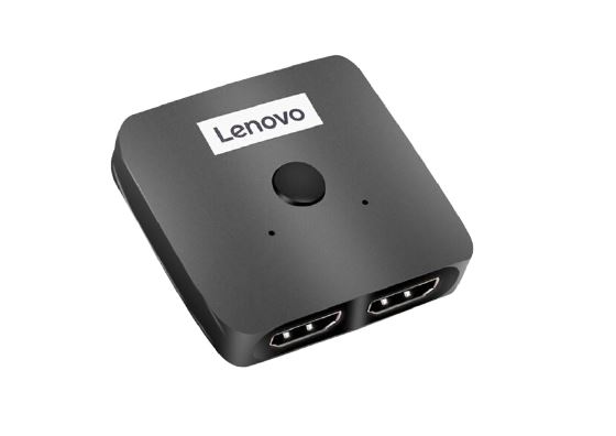 Lenovo HQ2V1 HDMI Spliiter/Switch Bi-Direccional 1-a-2 - Negro