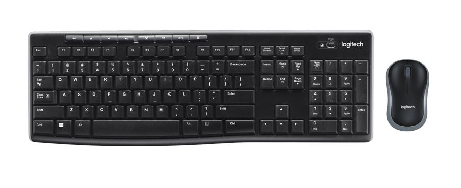 Logitech 920-003381 Wireless Combo MK270 USB - English / Black