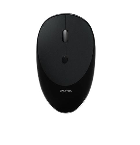 Meetion R600-S Slim Rechargable Wireless Mouse - 2.4GHz / 10m / Adjustable DPI / Black