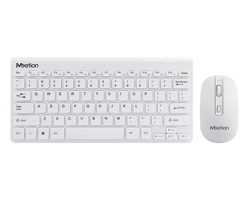 Meetion Mini4000 Wireless Multimedia Combo - Mouse &amp; Keyboard / for SmartTV, TVBox / Android / Windows / White