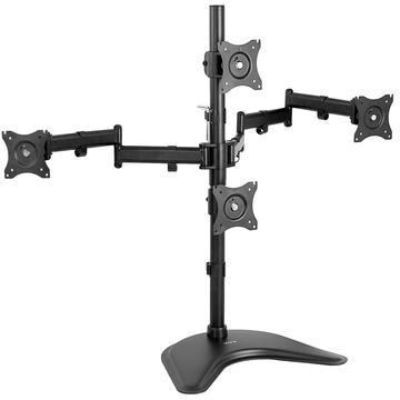 VIVO STAND-V004Z Quad Monitor Desk Stand - 13'' to  24&quot; / Black