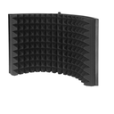 Maono AU-MIS50 - Panel de aislamiento de micrófono para grabación vocal con absorción de sonido / Negro