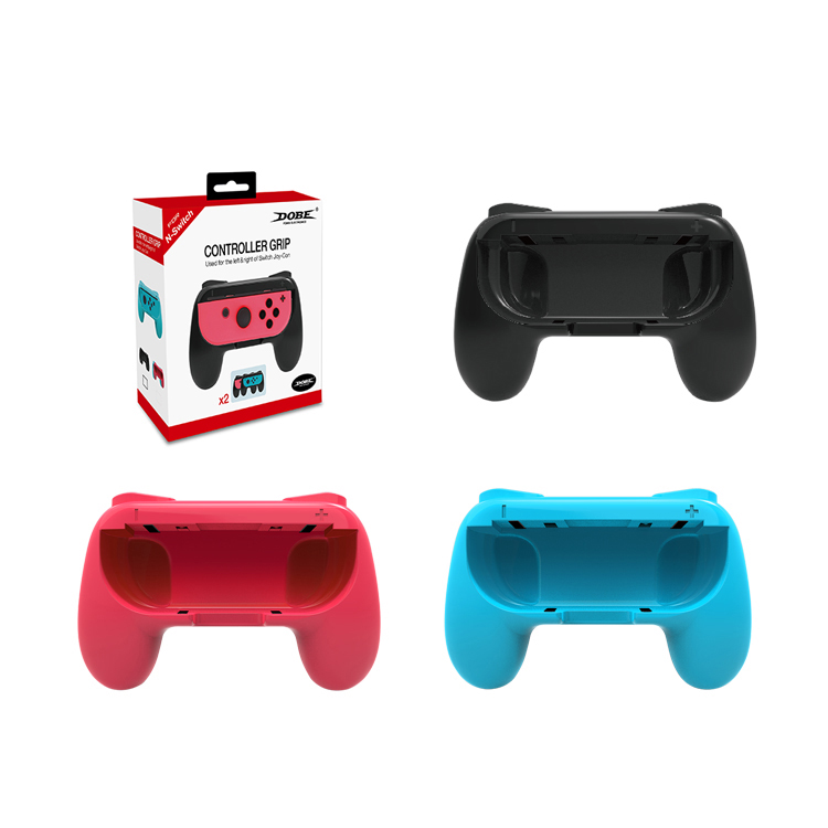 Dobe TNS-851B Controller Grip, Gaming Accesories for Nintendo Switch Joy-Con - 2 pcs Set / Blue &amp; Red (Joy-Con not incluided)
