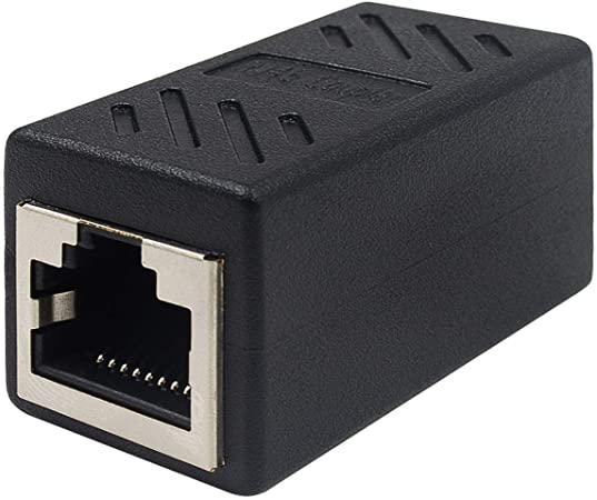 Generic CAT15A16A RJ45 Coupler - Black