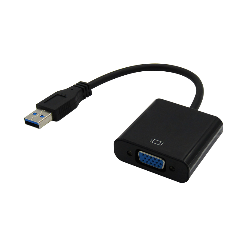 Kingmox UTV-01 USB3.0 to VGA Adapter - Black