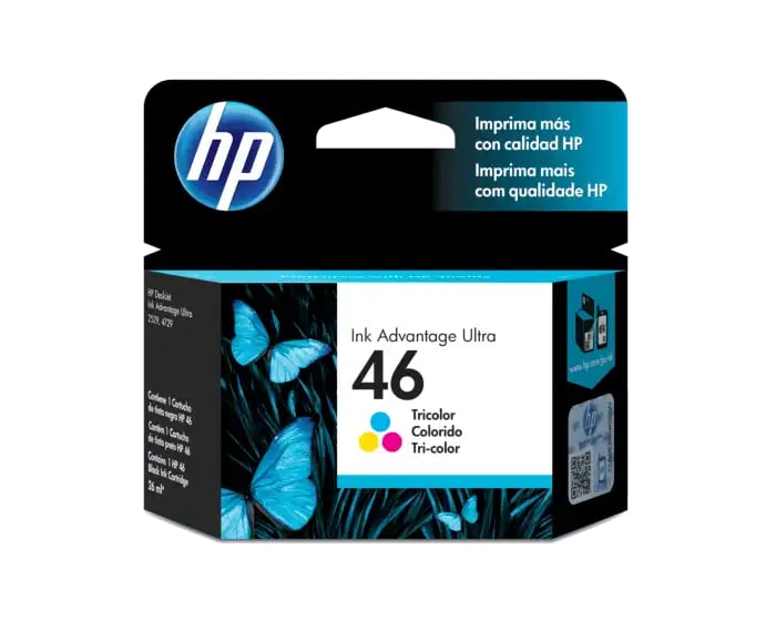 HP #46 TriColor Ink Cartridge - for DesignJet Advantage Ultra 2529, 4729, 5739
