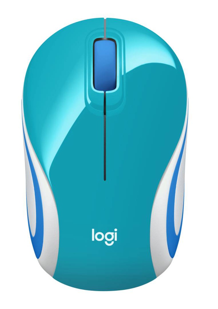 Logitech 910-005363 Mini Wireless Mouse M187 / 2.4GHz / Bright Teal