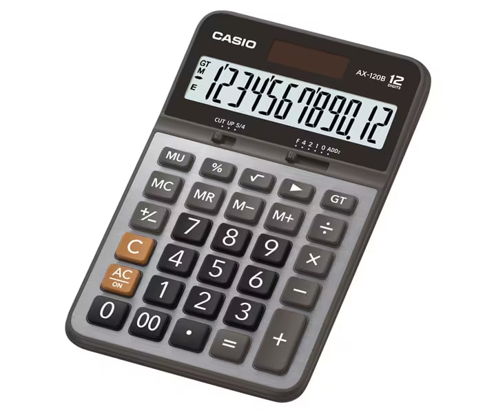 Casio AX-120B - Table Calculator / 12 Digits / Black 