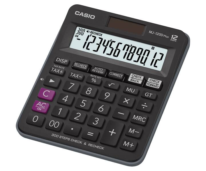 Casio MJ-120D Plus - Calculator / 12 Digits / Black 