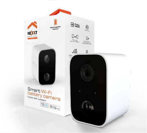 Nexxt NHC-0640 - Indoor / Outdoor Ip Camera with Battery / 1080p / White