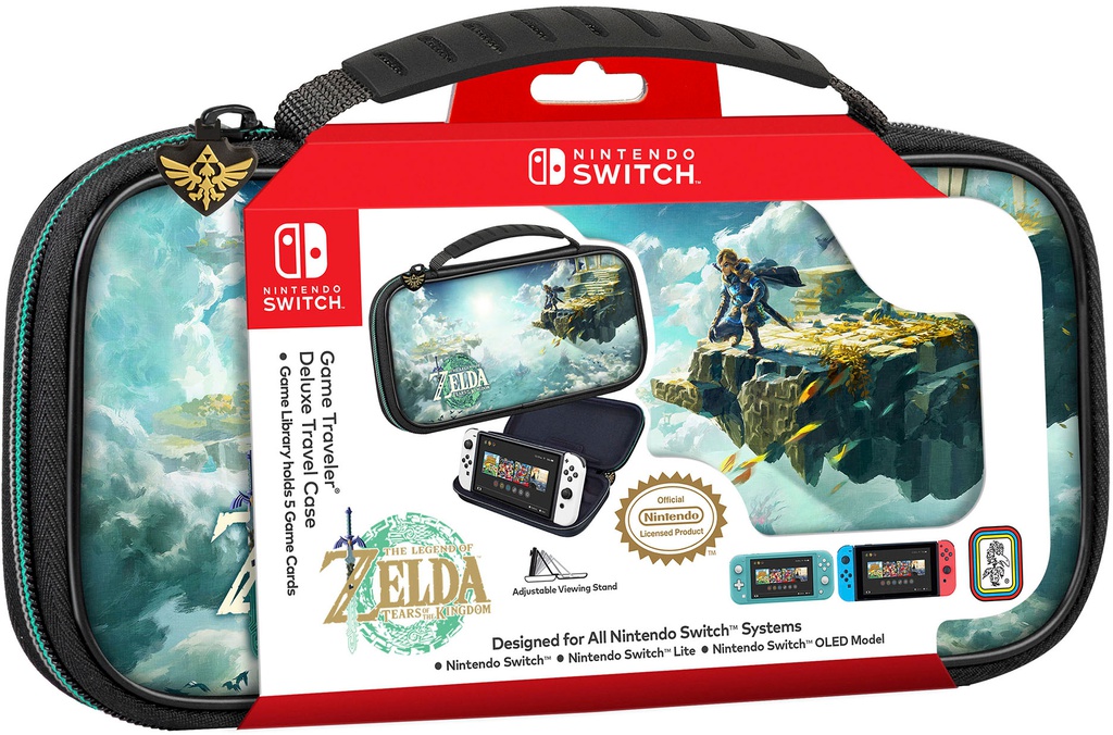 Nintendo Switch Zelda Tears Of The Kingfdom  Traveler Deluxe Case 