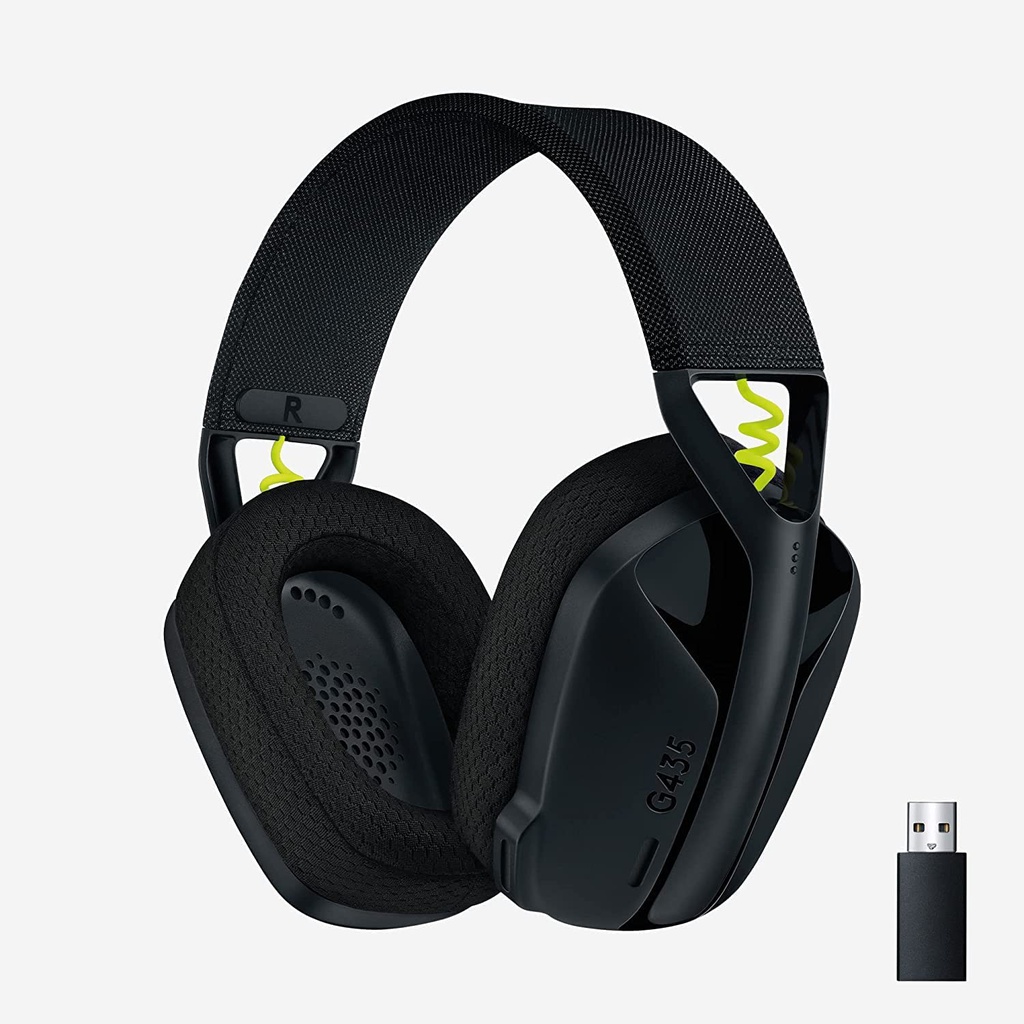 Logitech G435 Auriculares Inalámbricos estéreo para Juegos - Bluetooth / USB / Negro