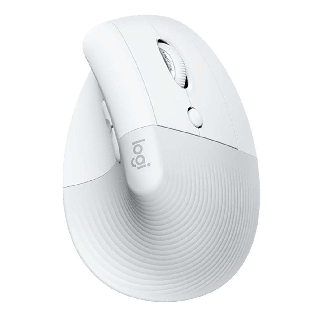 Logitech Lift Vertical Wireless Mouse/ Ergonómico / 2.4GHz / White
