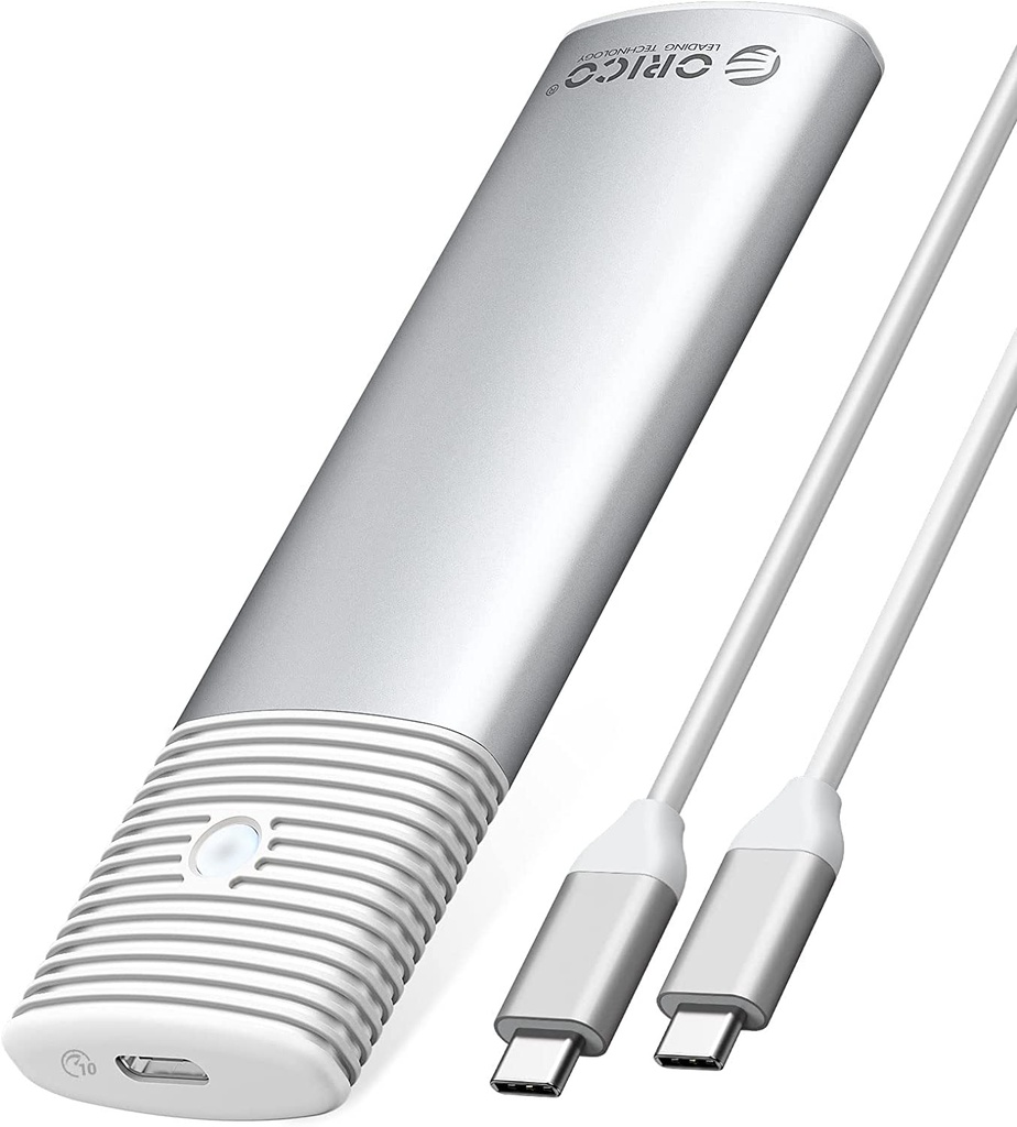 ORICO PWM2-G2 Enclousure para discos M.2 NVMe NGFF -  USB-C, Blanco