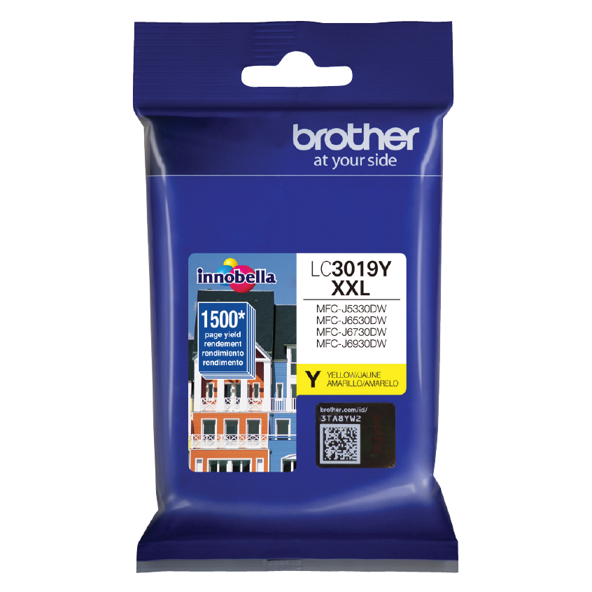 Brother LC3019Y XXL Ink cartridge - Yellow - Ink Cartridge replacement for MFC-J5330DW / J6530DW / J6730DW / J6930DW