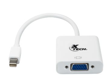 Xtech Adaptador Mini Displayport a VGA M-H XTC-340 / Blanco