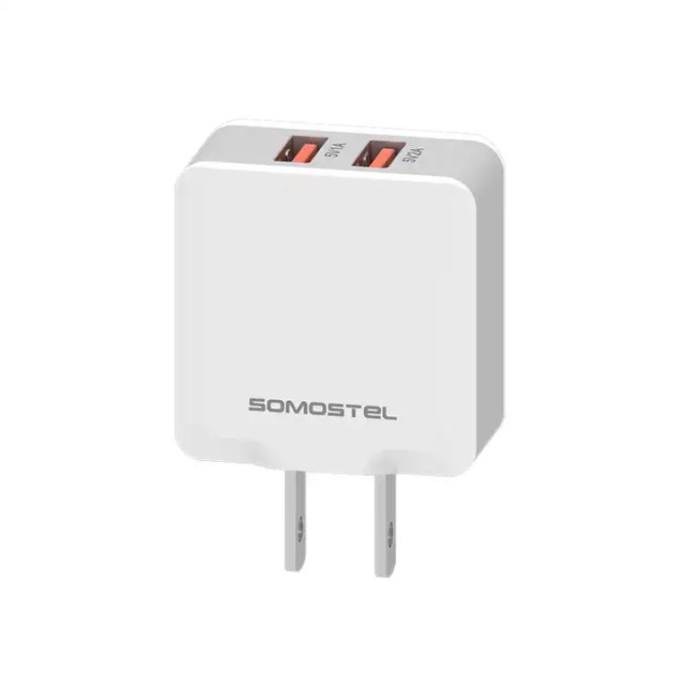SOMOSTEL SMS-A13 2.1A Cargador para Celular Doble USB