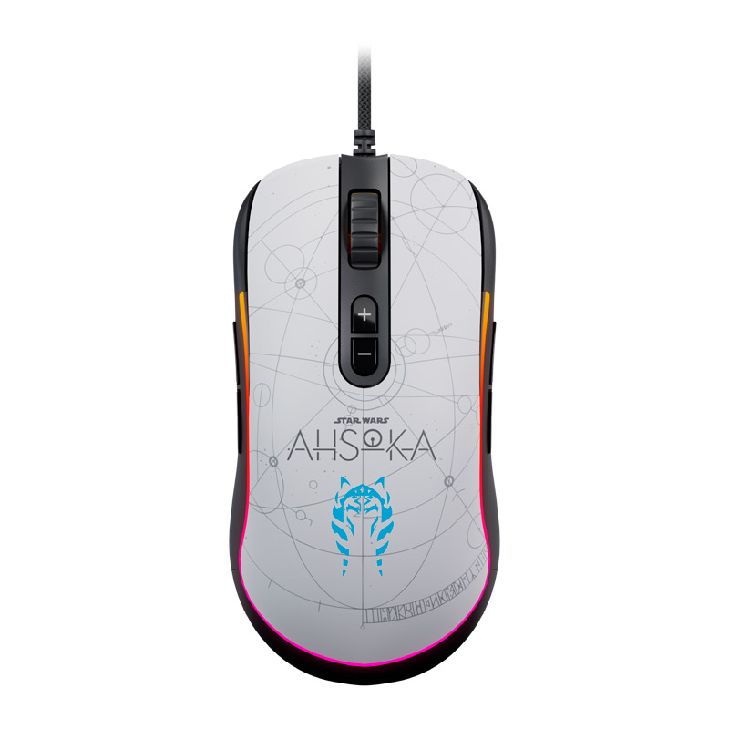 Primus Gladius 12400T Star War Edicion Limitada - Ahsoka - Mouse Gaming / USB / Blanco