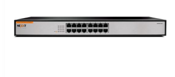 Nexxt NAXOS1600R Switch - 16 Puertos / Ethernet Rápida / Negro