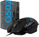 Logitech G502 Hero Mouse Inalámbrico para Videojuegos / USB / RGB / Negro