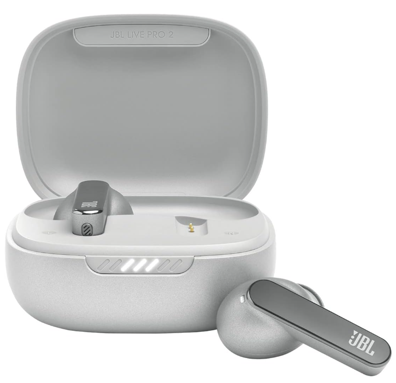 JBL LivePro 2 TWS - Auriculares inalámbricos con cancelación de ruido / Carga Inlámbrica / Blanco