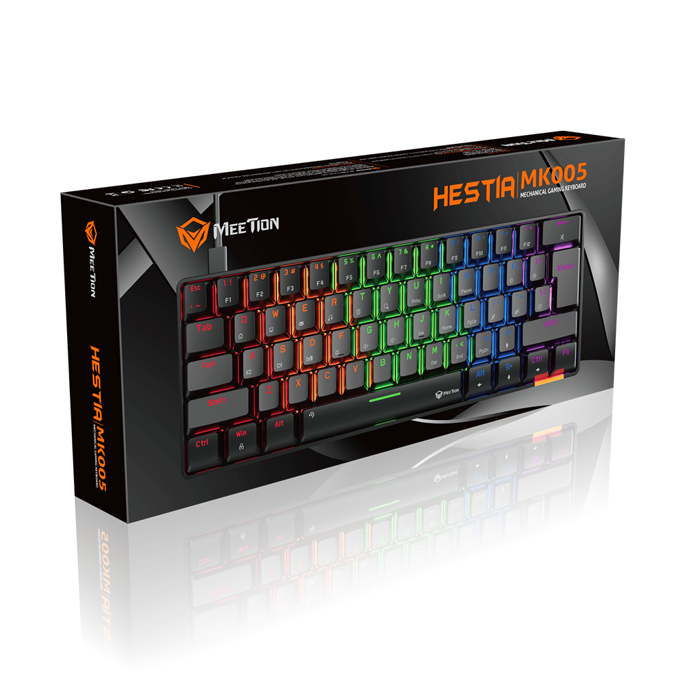 Meetion Hestia MK005 Mechanical Gaming Keyboard BK 60%