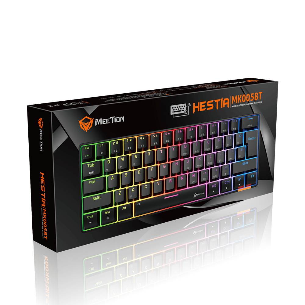 Meetion Hestia MK005BT-B Mechanical Gaming Keyboard Bluetooth - 60%