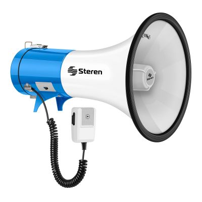 Steren MG-260 Megaphone with MP3 Player (SD &amp; USB) + AUX In + Siren - 25W