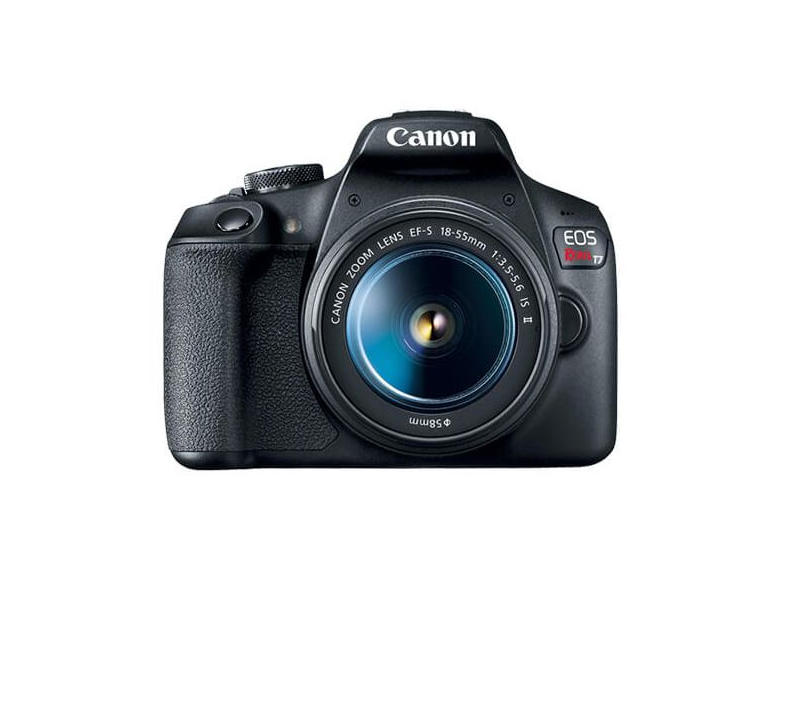 Canon EOS REBEL T7 18-55IS II - Cámara Fotográfica / Pantalla de 3.0” / ISO 100-6,400 /  Full HD 30p / WiFi / NFC / Negro