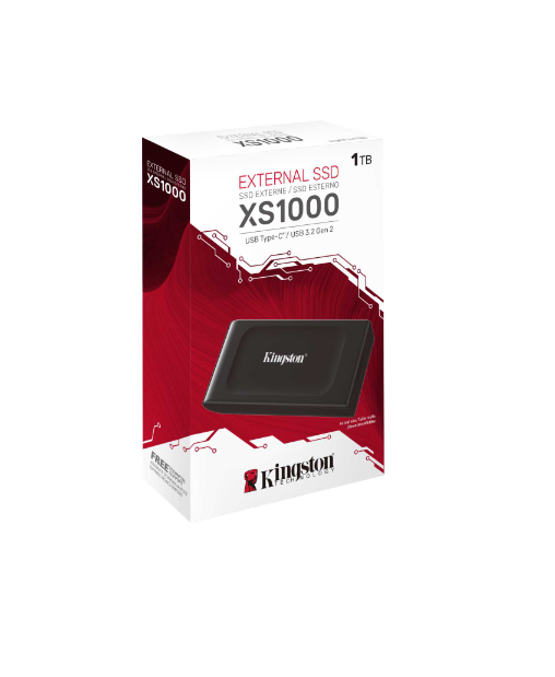 Kingston XS1000 - Disco Externo Portátil / 1TB SSD / USB 3.0 / Negro