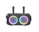 Havit SQ127BT - Parlante Portátil / Bluetooth / RGB / Sistema de Karaoke con 2 Micrófonos / Negro