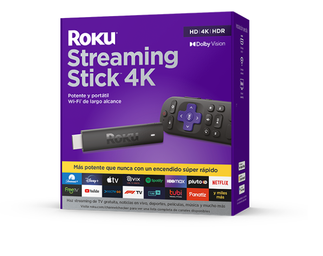 Roku Express Stick 4K+ / Control Remoto / Streaming / HDR / Negro 