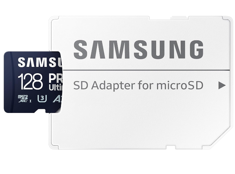 Samsung Pro Ultimate - MicroSDXC Memoria de 128GB / UHS-I U3 / Class10 / 4K / Con adaptador