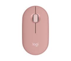 Logitech 910-007048 Pebble Ratón Inalámbrico M350 / Bluetooth / 2.4GHz / Rosado