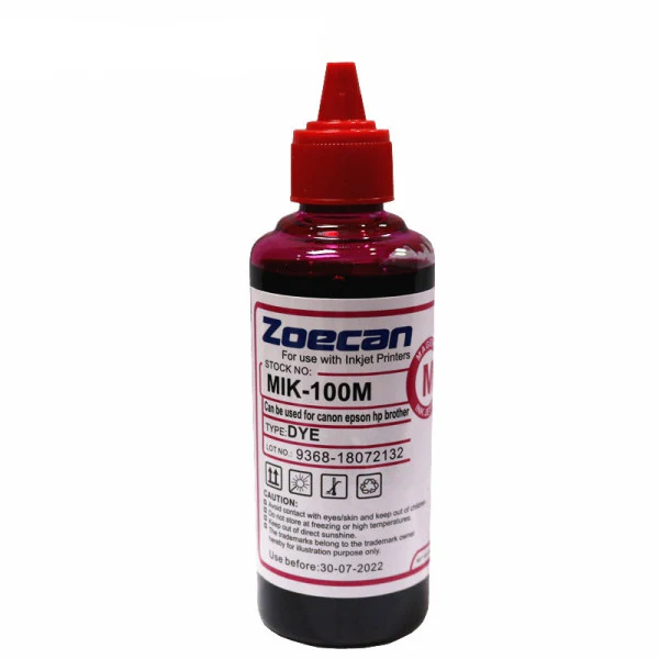 Zoecan MIK-100M Printer Universal Ink - Magenta - 100ml