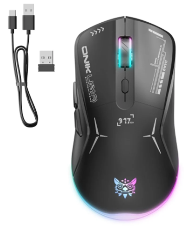 Onikuma CW917 Wireless Dual-Mode Gaming Mouse  - Black
