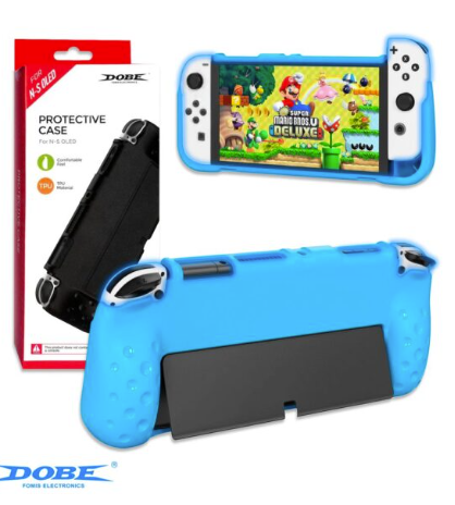 Dobe TNS1142  Protective Case Silicone for N-S Oled / Azul