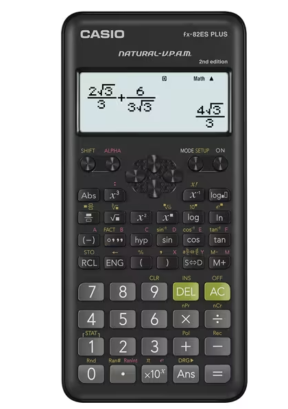 Casio Fx-82ES Plus Calculator / 252 Functions / Black