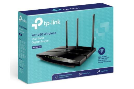 Tp-Link Archer C7 Router Gigabit Inalámbrico de Banda Dual / AC1750 / Negro