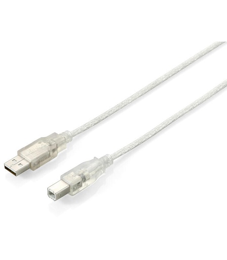 [GEN-MSC-CBL-USBPRINTER-NA-121] Genérico Cable USB para impresora - 1.5m / Transparente