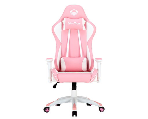 [MET-GAM-CHR-MTCHR16-PK-121] Meetion MT-CHR16 Gaming Chair - White / Pink