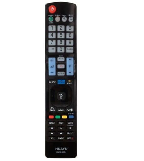 [HUY-ACC-HOM-RML930+3-BK-221] Huayu RM-L930+3 Control Remoto Universal Compatible con LGE.