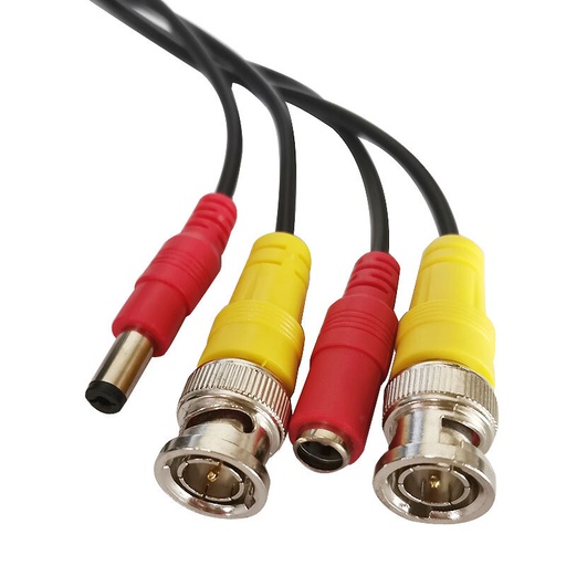[GEN-MSC-CBL-SIAM10-BK-221] Generic CCTV Twin Cable 10m - BNC + DC Plug