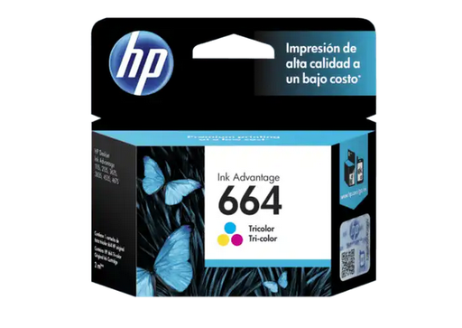 [HPE-PRT-INK/TON-F6V28ALL-TR-320] HP 664 Tricolor Ink Cartridge
