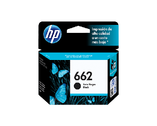 [HPE-PRT-INK/TON-CZ103AL-BK-320] HP 662 Black Ink Cartridge